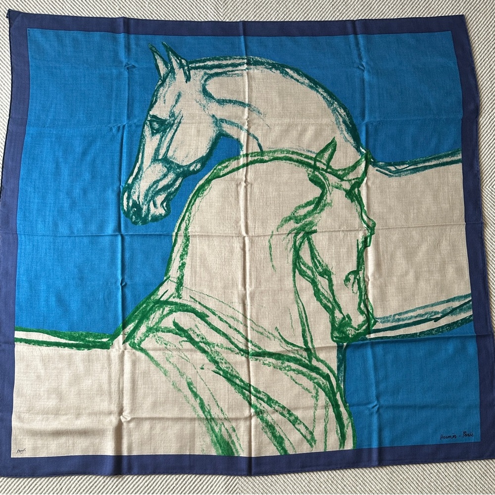 Hermes 140 cashmere shawl